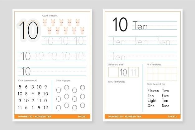 writing numbers worksheet 1-20 pdf